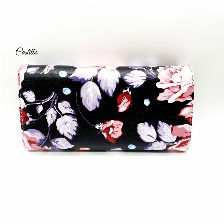 Woman wallet with flower printing